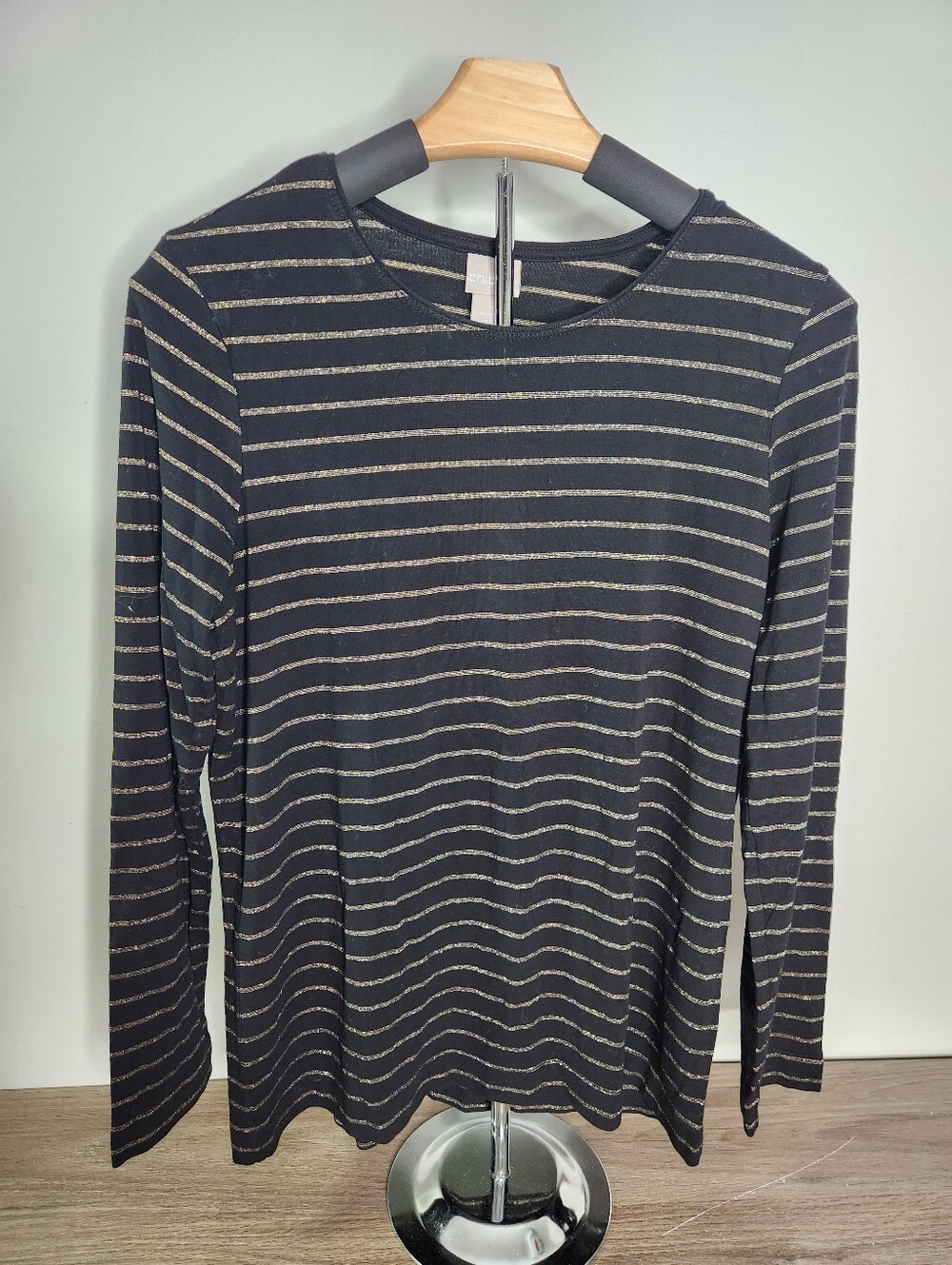 Chico's Essentials Long Sleeve Layering Tee Shirt